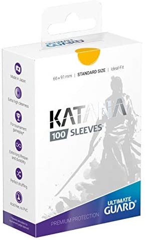 Image of Yellow Standard Size Card Sleeves - Ultimate Guard KATANA [100 ct]
