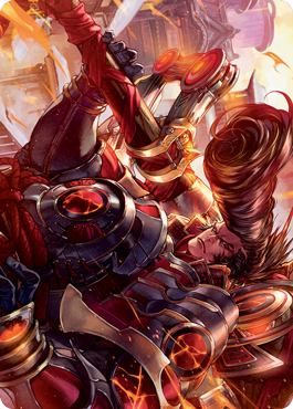 Image of Upriser Renegade Art Card [Kamigawa: Neon Dynasty Art Series]