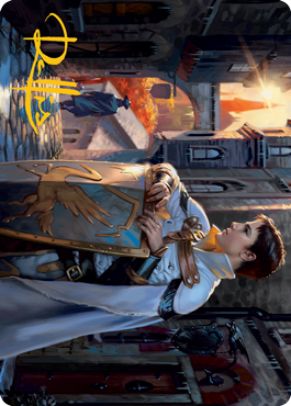 Image of Dennick, Pious Apprentice Art Card (Gold-Stamped Signature) [Innistrad: Midnight Hunt Art Series]