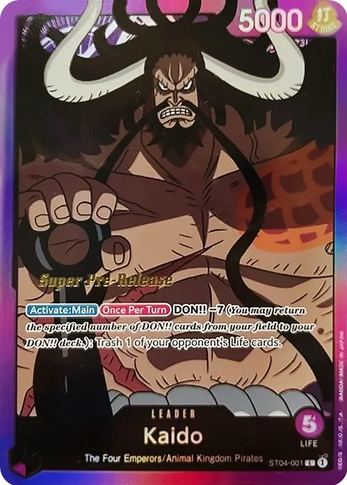 Image of Kaido [Super Pre-Release Starter Deck: Animal Kingdom Pirates]