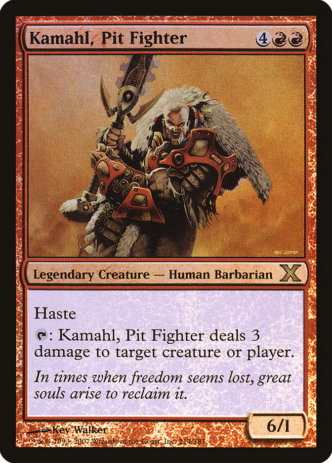 Image of Kamahl, Pit Fighter (Premium Foil) [Tenth Edition]