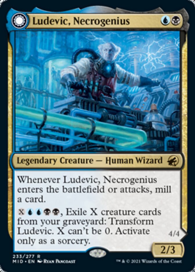 Image of Ludevic, Necrogenius // Olag, Ludevic's Hubris [Innistrad: Midnight Hunt]