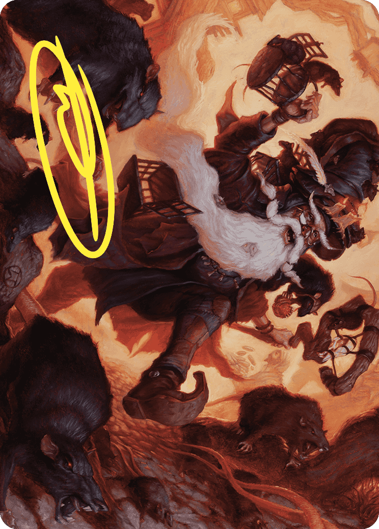 Image of Tattered Ratter Art Card (Gold-Stamped Signature) [Wilds of Eldraine Art Series]