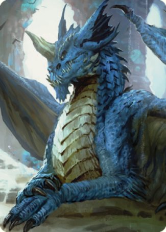 Image of Young Blue Dragon Art Card [Commander Legends: Battle for Baldur's Gate Art Series]