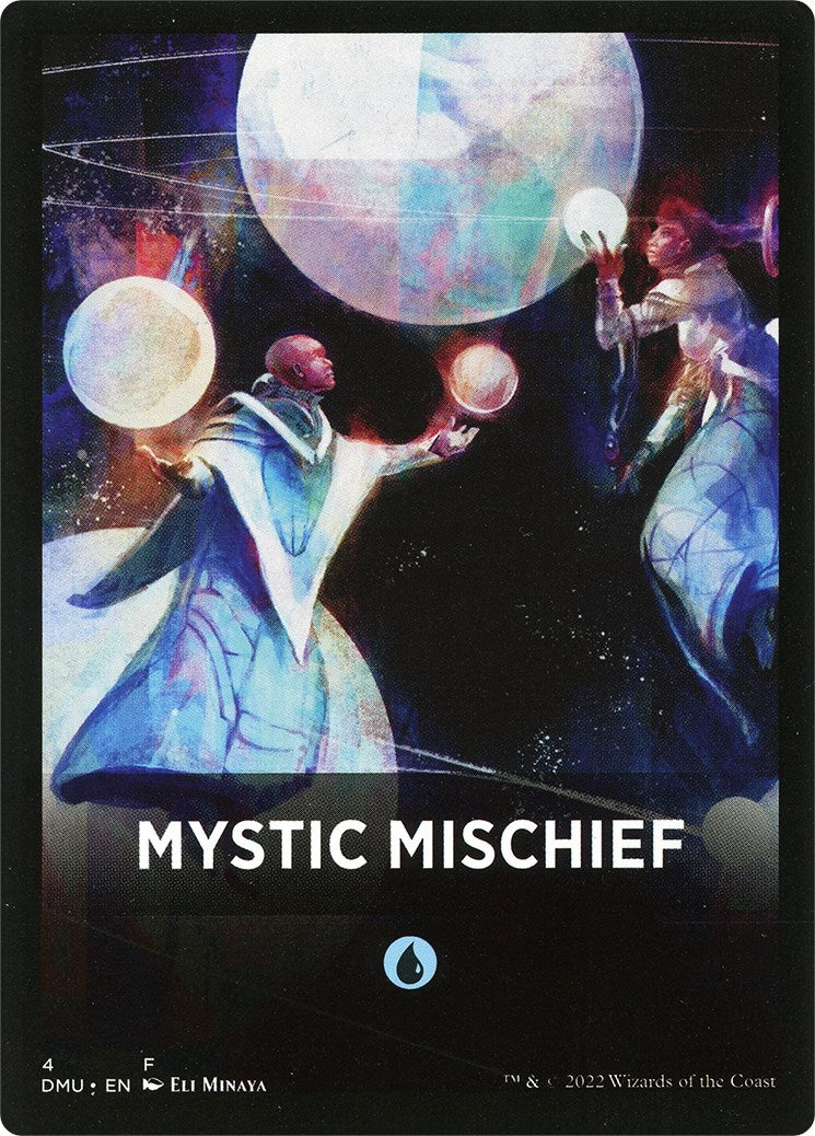 Image of Mystic Mischief Theme Card [Dominaria United Tokens]