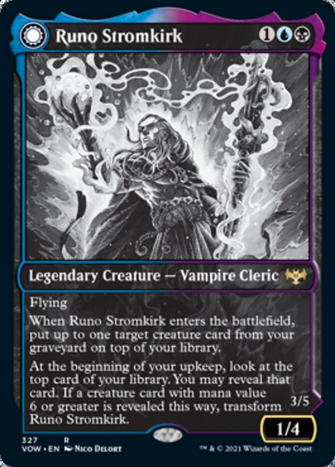Image of Runo Stromkirk // Krothuss, Lord of the Deep (Showcase Eternal Night) [Innistrad: Crimson Vow]