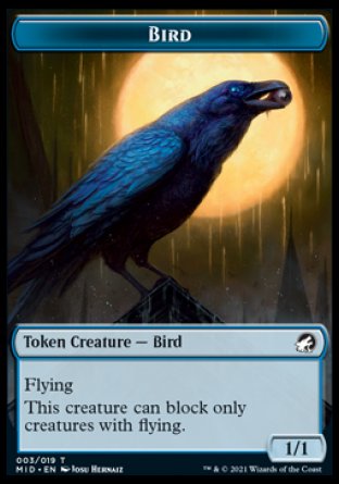 Image of Bird Token [Innistrad: Midnight Hunt Tokens]