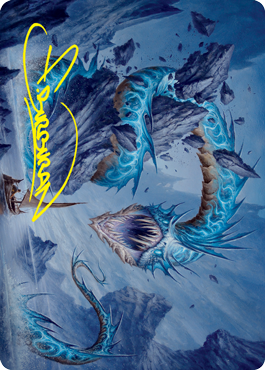 Image of Biolume Serpent Art Card (Gold-Stamped Signature) [Innistrad: Crimson Vow Art Series]