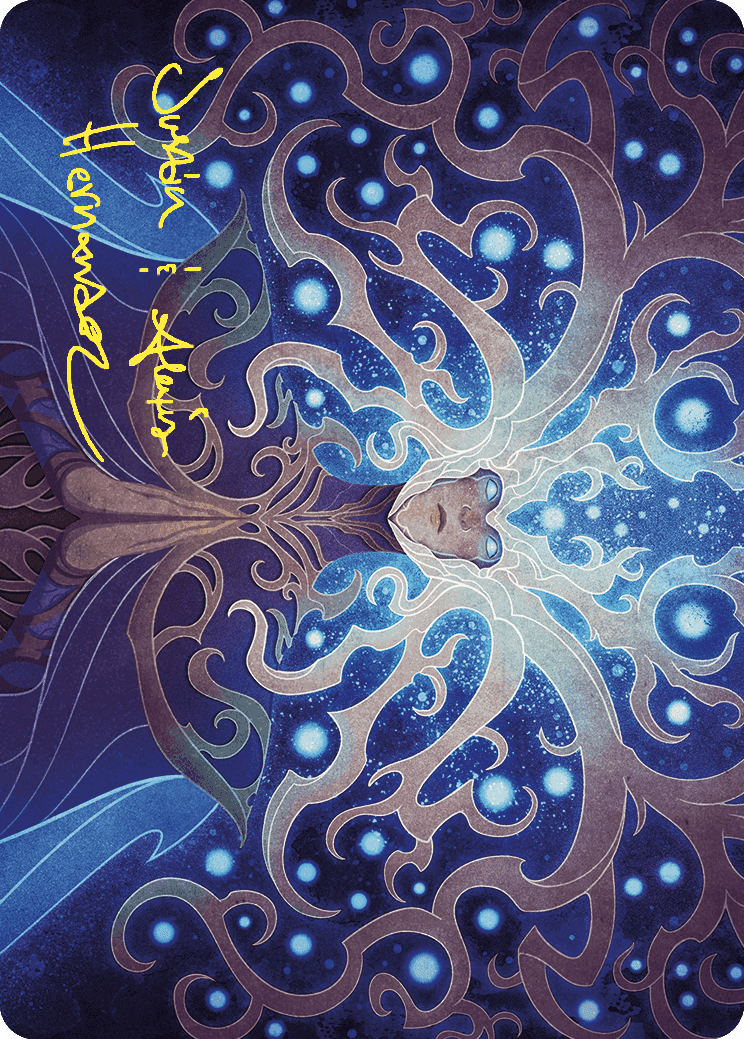 Image of Omniscience Art Card (Gold-Stamped Signature) [Wilds of Eldraine Art Series]