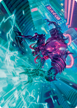 Image of Surgehacker Mech Art Card [Kamigawa: Neon Dynasty Art Series]