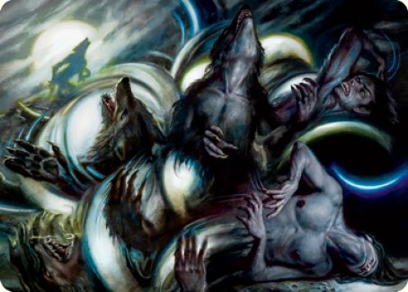 Image of Lunar Rejection Art Card [Innistrad: Crimson Vow Art Series]