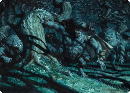 Image of Unnatural Moonrise Art Card [Innistrad: Midnight Hunt Art Series]