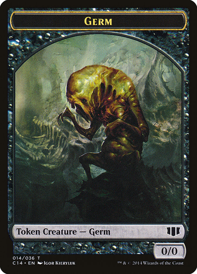 Image of Germ // Zombie (016/036) Double-Sided Token [Commander 2014 Tokens]