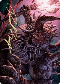 Image of Dream Devourer Art Card (Gold-Stamped Signature) [Kaldheim Art Series]