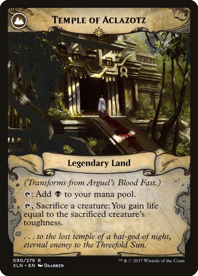 Image of Arguel's Blood Fast // Temple of Aclazotz [Ixalan]
