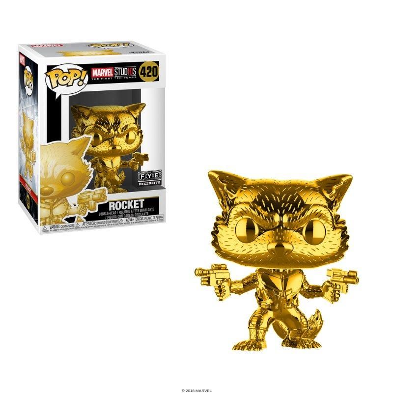 Image of Rocket (Chrome) (Marvel Studios) (Fye Exclusive) #420