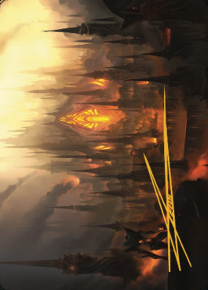 Image of Mishra's Foundry Art Card (Gold-Stamped Signature) [The Brothers' War Art Series]