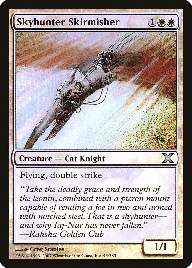 Image of Skyhunter Skirmisher (Premium Foil) [Tenth Edition]