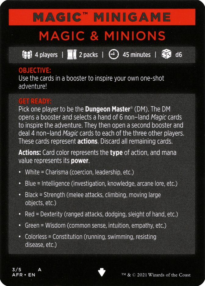 Image of Magic & Minions (Magic Minigame) [Dungeons & Dragons: Adventures in the Forgotten Realms Minigame]