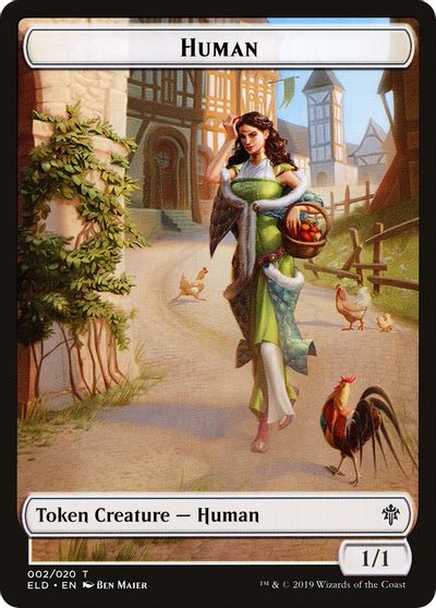 Image of Human Double-Sided Token [Challenger Decks 2020 Tokens]