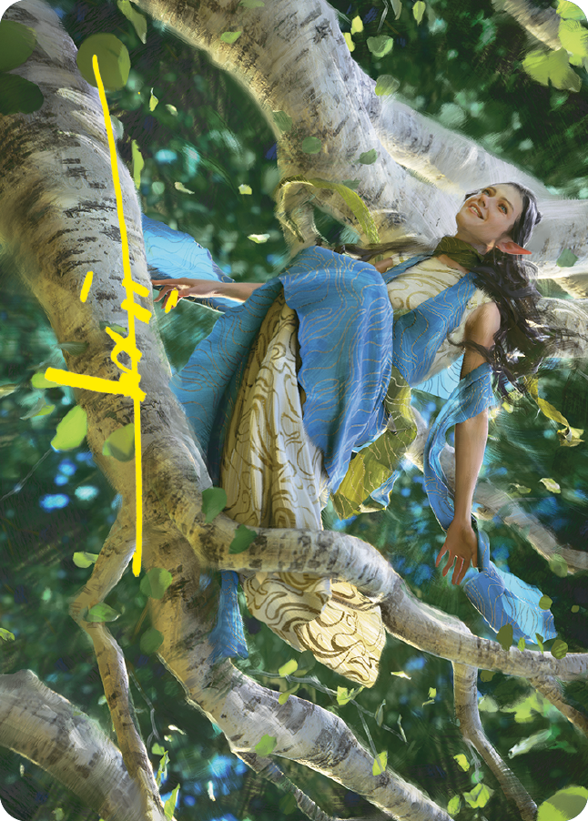Image of Arwen Undomiel Art Card (Gold-Stamped Signature) [The Lord of the Rings: Tales of Middle-earth Art Series]