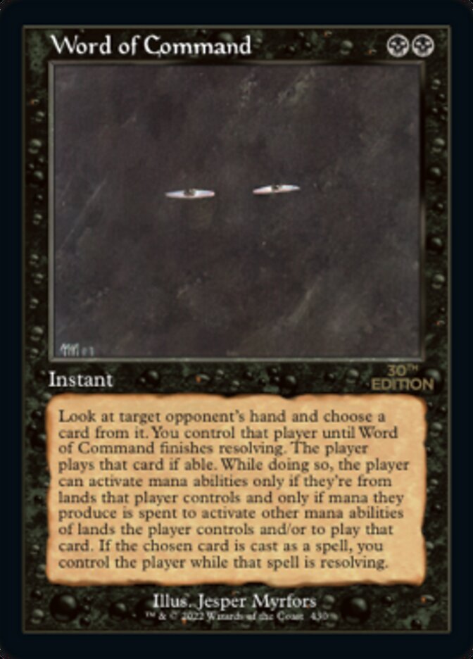 Image of Word of Command (Retro) [30th Anniversary Edition]
