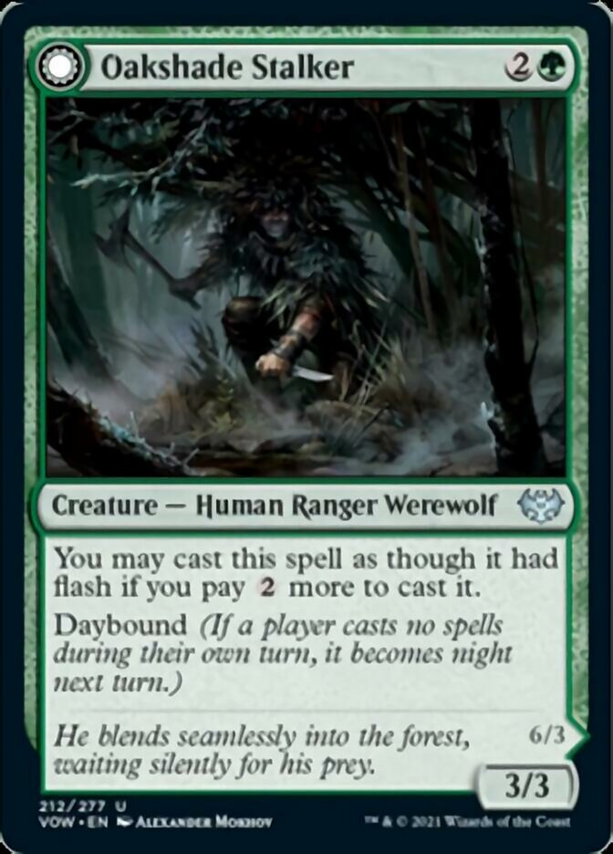 Image of Oakshade Stalker // Moonlit Ambusher [Innistrad: Crimson Vow]