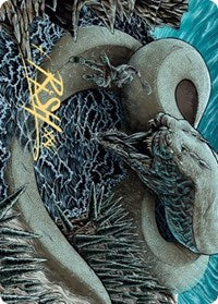 Image of Koma, Cosmos Serpent 2 Art Card (Gold-Stamped Signature) [Kaldheim Art Series]