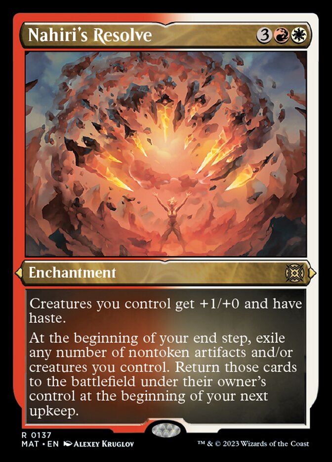 Image of Nahiri's Resolve (Foil Etched) [March of the Machine: The Aftermath]