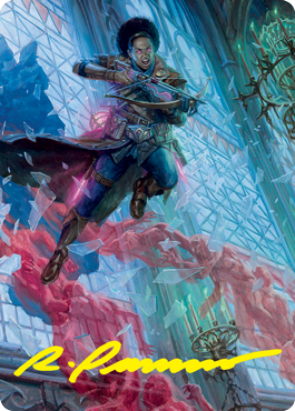 Image of Kaya, Geist Hunter Art Card (Gold-Stamped Signature) [Innistrad: Crimson Vow Art Series]