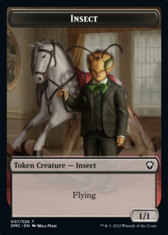 Image of Phyrexian // Insect Double-Sided Token [Dominaria United Tokens]