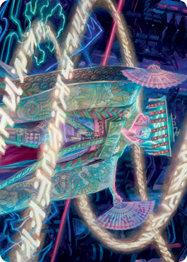 Image of Satsuki, the Living Lore Art Card [Kamigawa: Neon Dynasty Art Series]