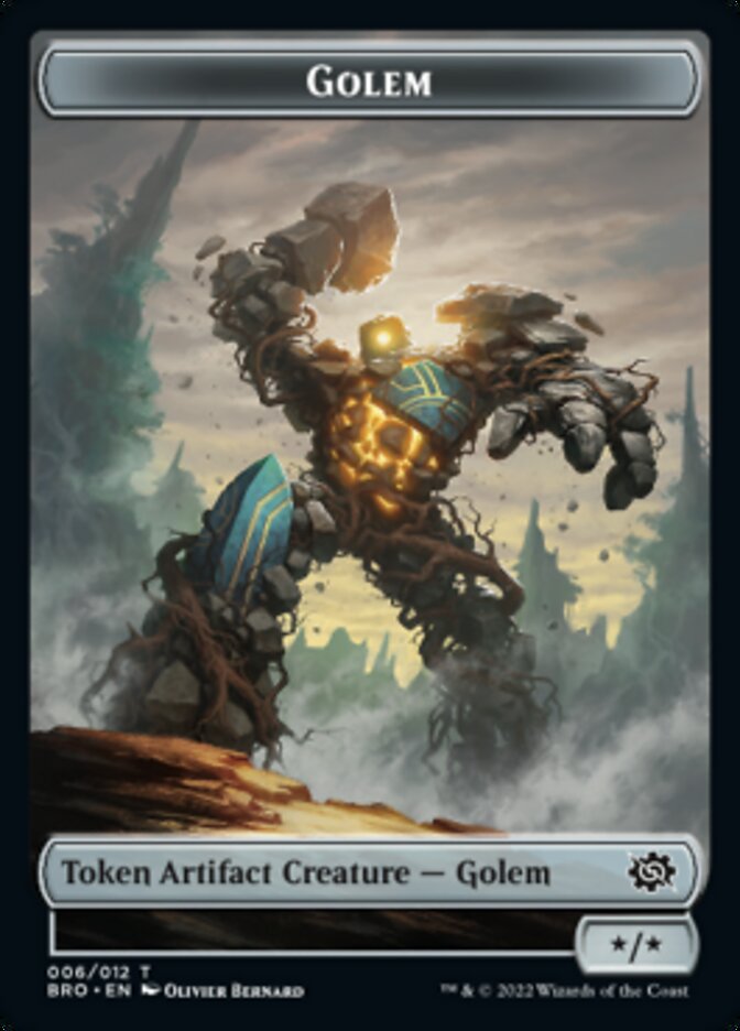 Image of Golem Token [The Brothers' War Tokens]