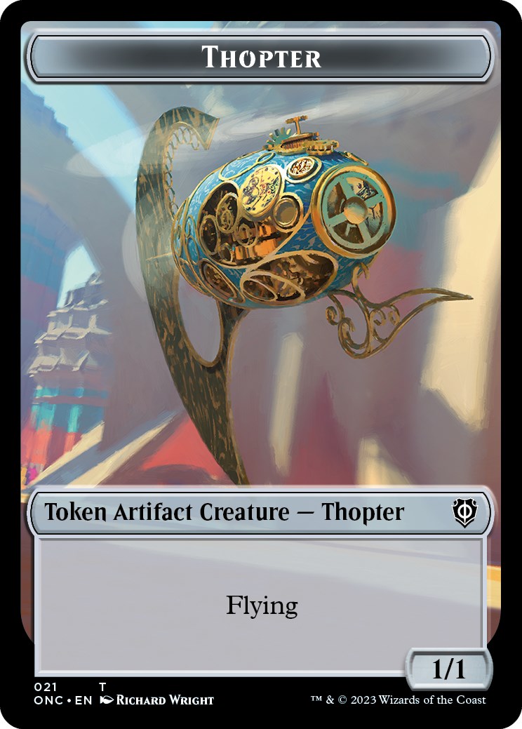 Image of Myr // Thopter Double-Sided Token [Phyrexia: All Will Be One Commander Tokens]