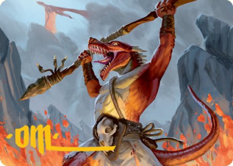 Image of Kobold Art Card (Gold-Stamped Signature) [Dungeons & Dragons: Adventures in the Forgotten Realms Art Series]