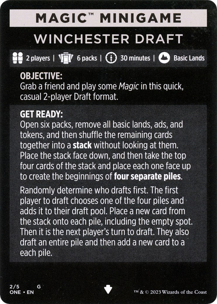 Image of Winchester Draft (Magic Minigame) [Phyrexia: All Will Be One Minigame]