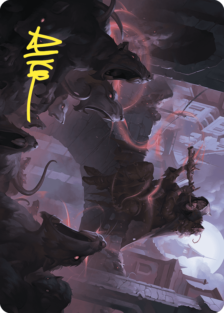Image of Gnawing Crescendo Art Card (Gold-Stamped Signature) [Wilds of Eldraine Art Series]