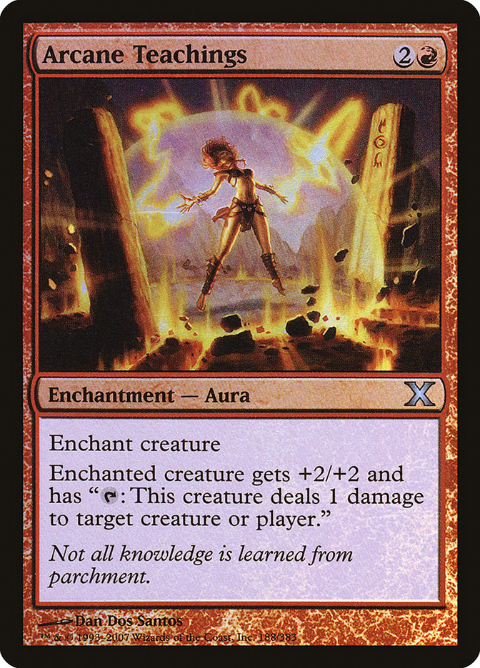 Image of Arcane Teachings (Premium Foil) [Tenth Edition]