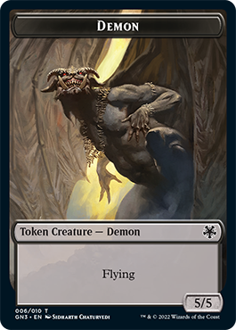 Image of Bird Illusion // Demon Double-Sided Token [Game Night: Free-for-All Tokens]