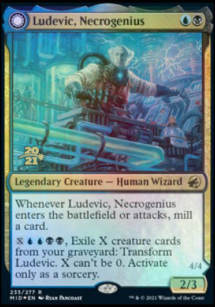Image of Ludevic, Necrogenius // Olag, Ludevic's Hubris [Innistrad: Midnight Hunt Prerelease Promos]