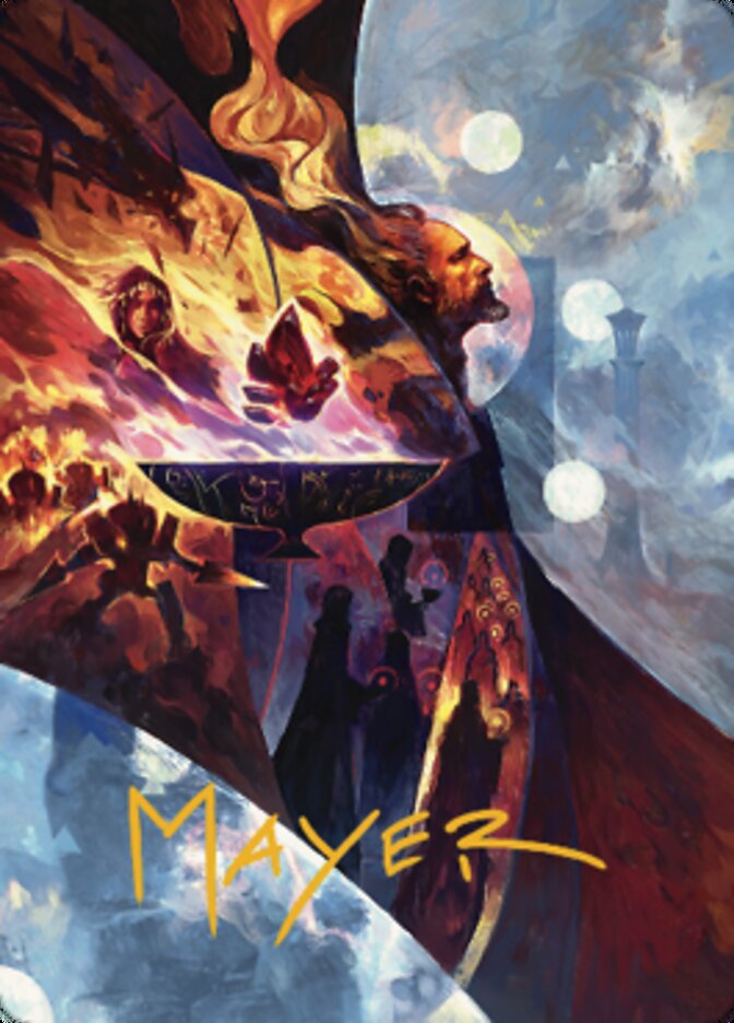 Image of Urza's Command Art Card (Gold-Stamped Signature) [The Brothers' War Art Series]
