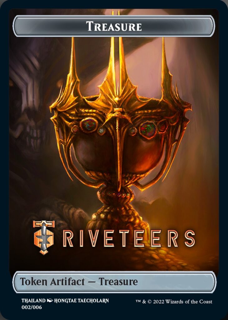 Image of Treasure Token (Riveteers) (Southeast Asia Artists) [Streets of New Capenna Tokens]