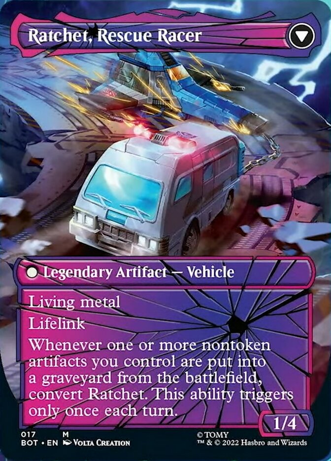 Image of Ratchet, Field Medic // Ratchet, Rescue Racer (Shattered Glass) [Transformers]