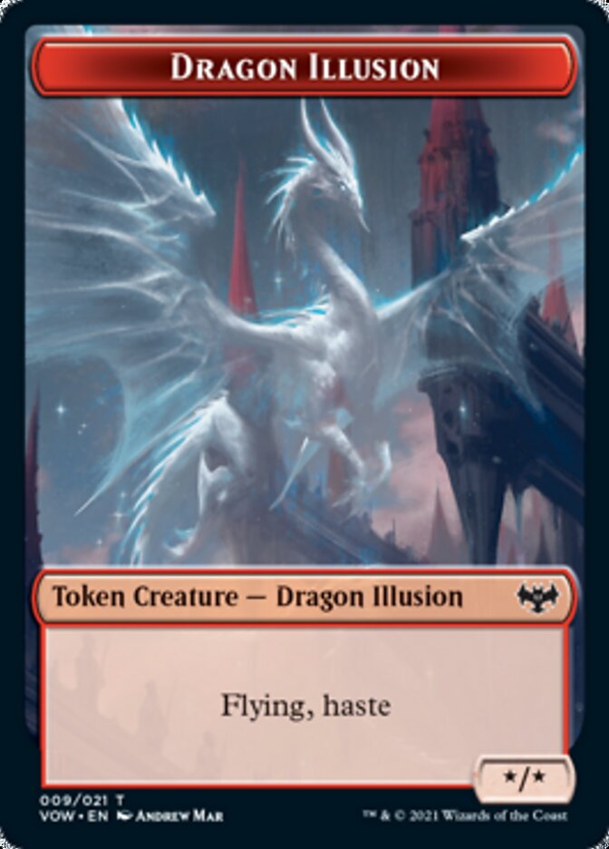 Image of Dragon Illusion Token [Innistrad: Crimson Vow Tokens]