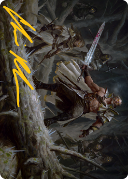 Image of Tovolar, Dire Overlord 1 Art Card (Gold-Stamped Signature) [Innistrad: Midnight Hunt Art Series]