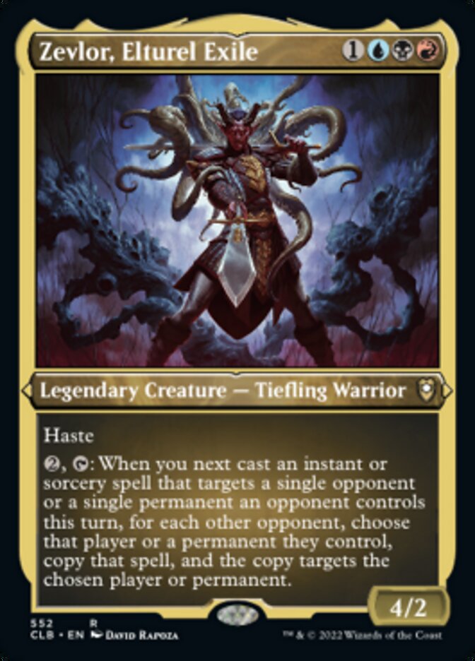 Image of Zevlor, Elturel Exile (Foil Etched) [Commander Legends: Battle for Baldur's Gate]