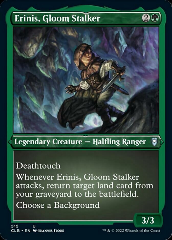 Image of Erinis, Gloom Stalker (Foil Etched) [Commander Legends: Battle for Baldur's Gate]