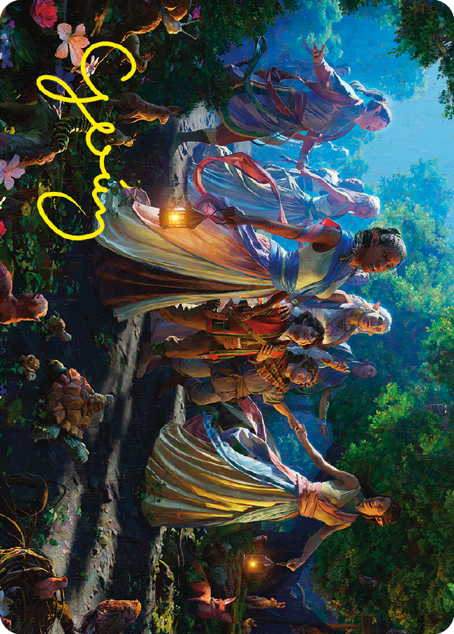 Image of Realm Seekers Art Card (Gold-Stamped Signature) [The Lord of the Rings: Tales of Middle-earth Art Series]