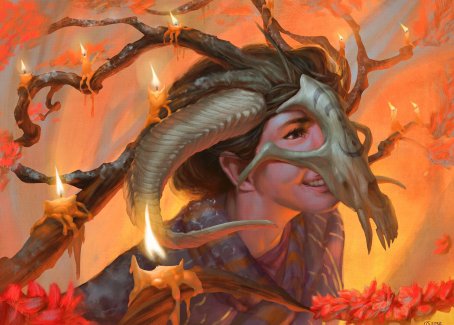 Image of Hedgewitch's Mask Art Card [Innistrad: Midnight Hunt Art Series]