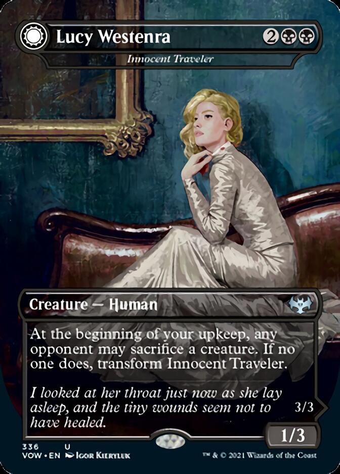 Image of Innocent Traveler // Malicious Invader - Lucy Westenra // Lucy, Arisen Vampire [Innistrad: Crimson Vow]
